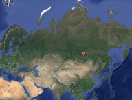 Bod na mapě byl náš cíl. Okolí Bajkalu.
